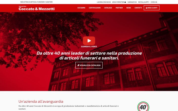 Screenshot of coccatoemezzetti.com