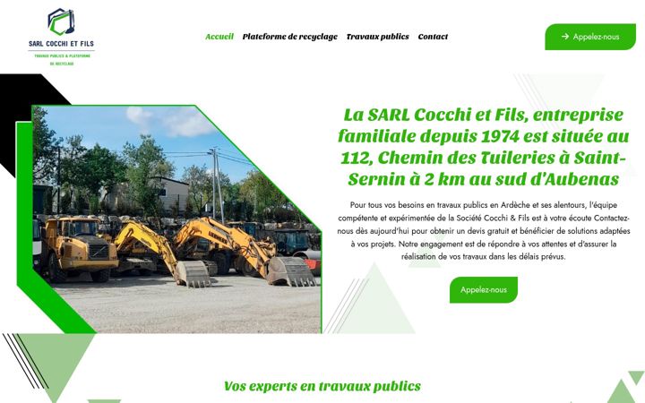 Screenshot of cocchietfils.fr