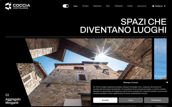 Screenshot of cocciacostruzioni.com