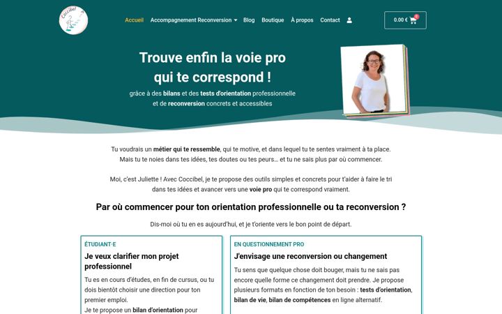 Screenshot of coccibel.fr