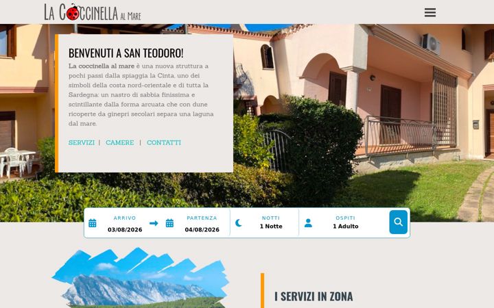 Screenshot of coccinellasanteodoro.com