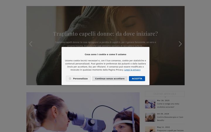 Screenshot ta' coccolebenessere.it
