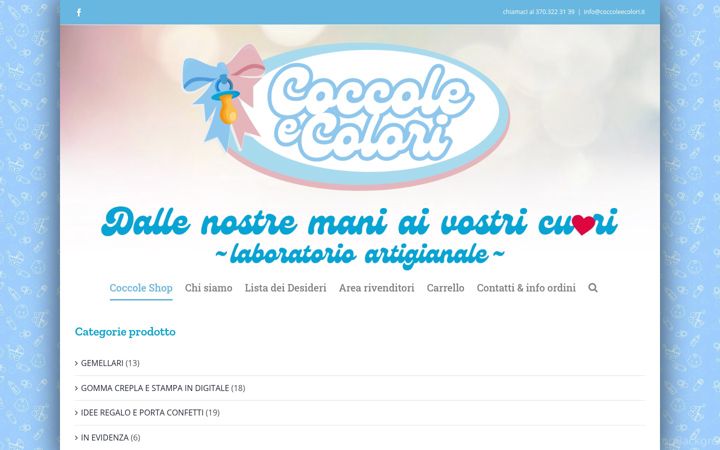Screenshot ta' coccoleecolori.it