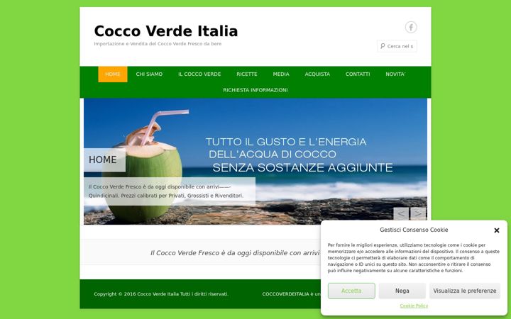 Screenshot ta' coccoverdeitalia.it