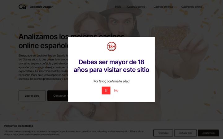 Screenshot of cocemfearagon.org