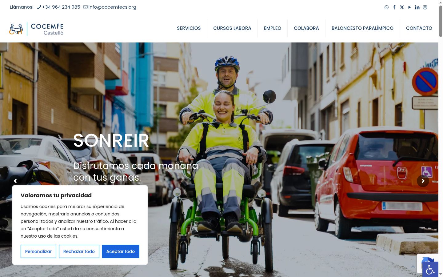 Sutikimo reklamjuostės, rodytos prieš bet kokią sąveiką, ekrano kopija