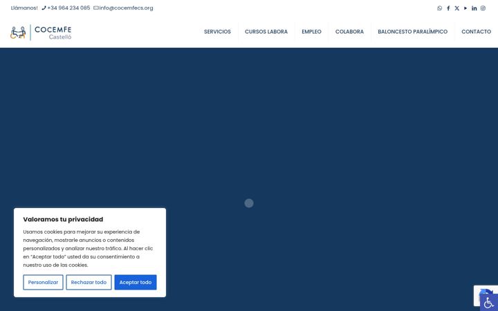 Screenshot of cocemfecastellon.com