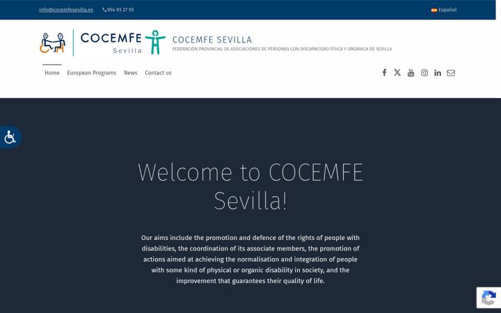 Skärmbild av cocemfesevilla.es