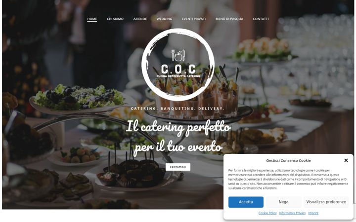 Screenshot of cocgastronomiacatering.it