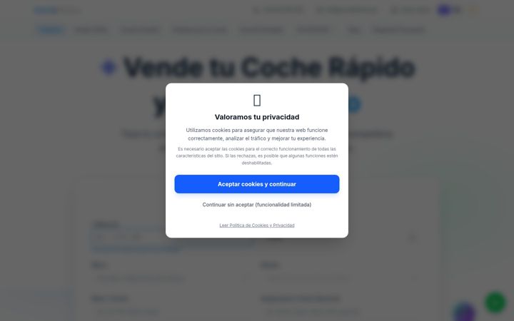 Screenshot of cochedirecto.es