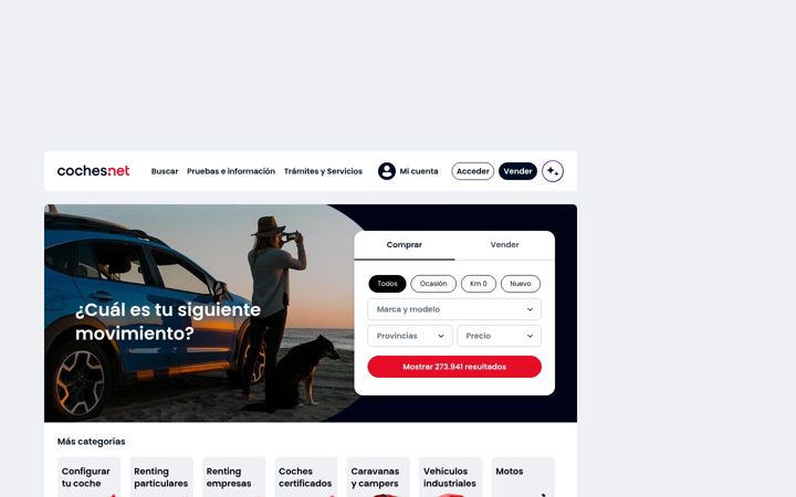 Captura de pantalla de coches.net