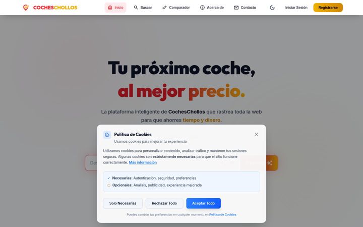 Screenshot of cocheschollos.es