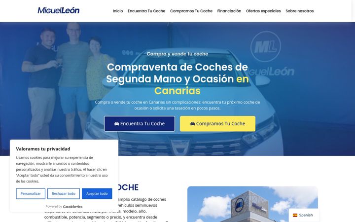 Screenshot of cochescompraventa.com