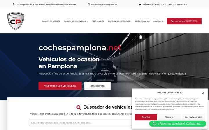 Screenshot of cochespamplona.net