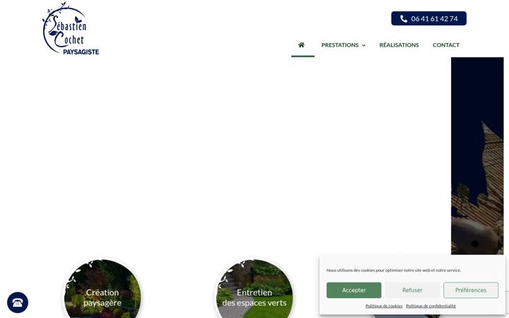 Screenshot of cochetpaysagiste-combree.fr