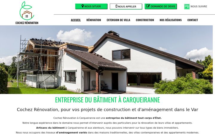 Screenshot of cochez-renovation.fr