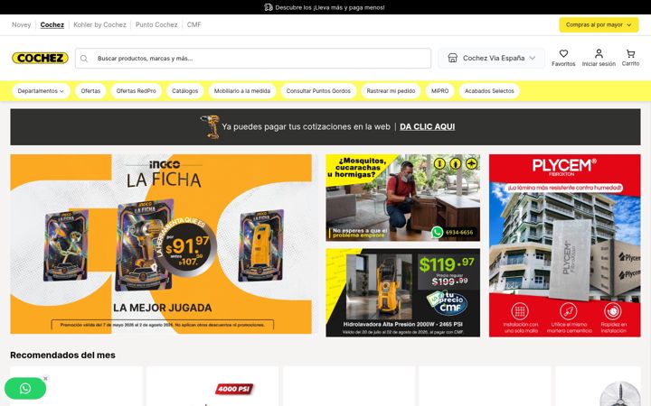 Screenshot of cochezycia.com