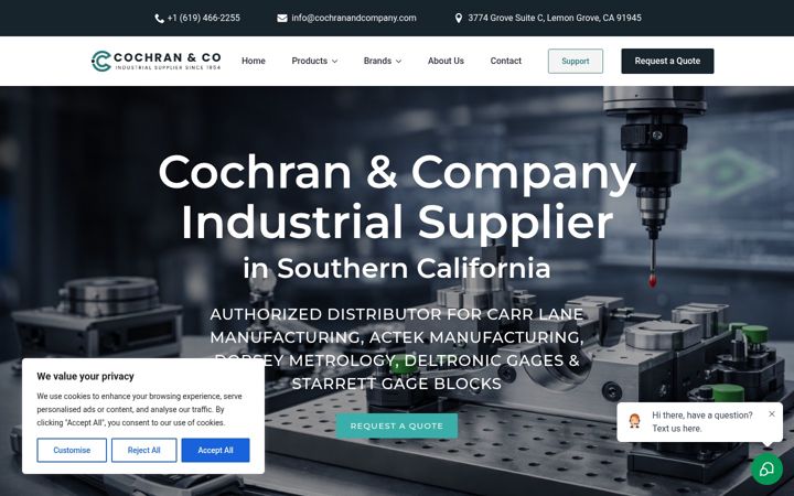 Screenshot of cochranandcompany.com