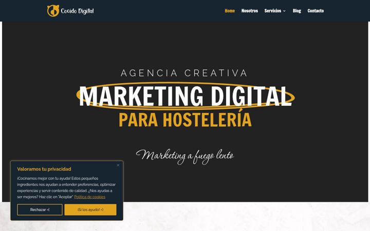 Skärmbild av cocidodigital.es