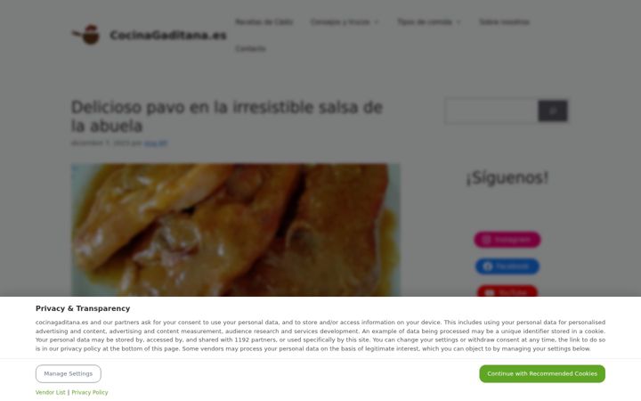Screenshot of cocinagaditana.es