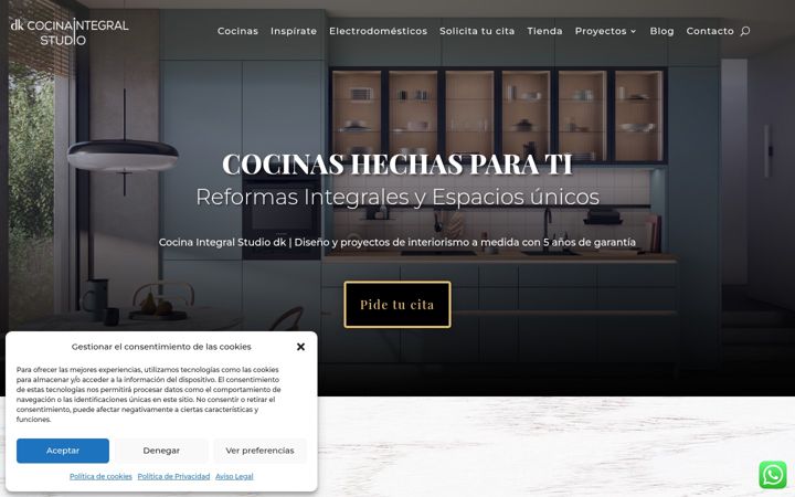 Screenshot of cocinaintegralstudio.com