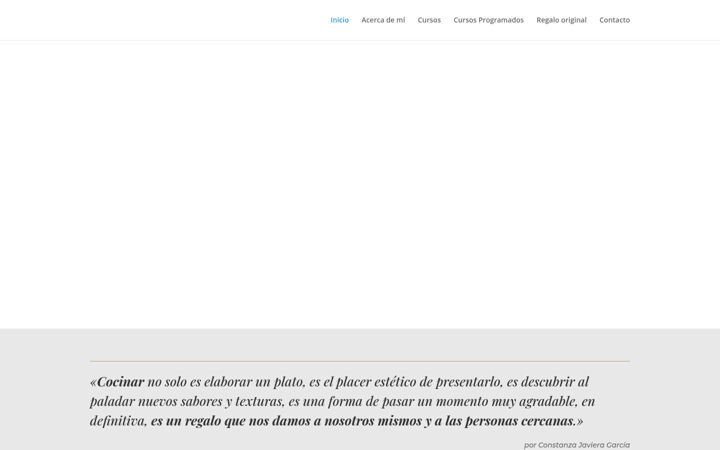 Screenshot of cocinamagistral.com