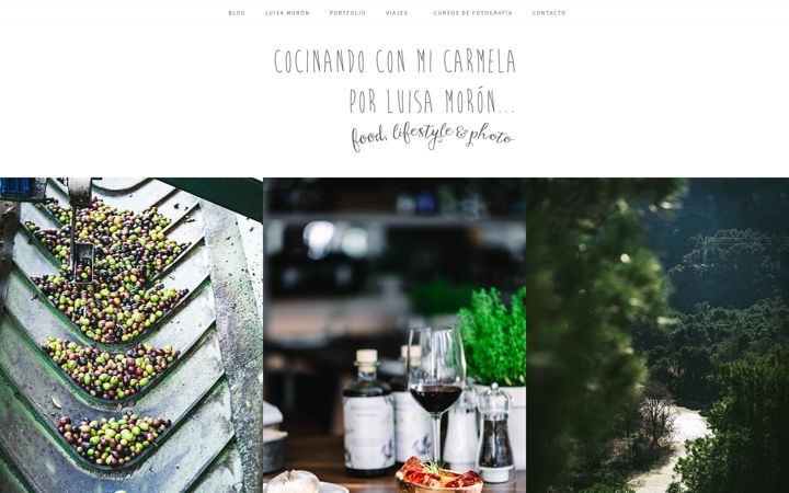 Screenshot of cocinandoconmicarmela.com