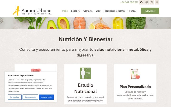 Screenshot of cocinanutricion.com