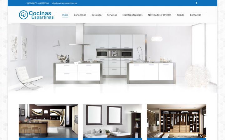 Captura de ecrã de cocinas-espartinas.es