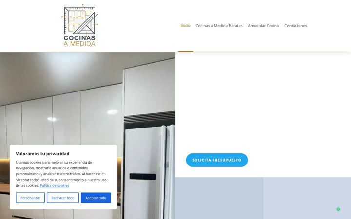 Screenshot of cocinasamedidamadrid.es