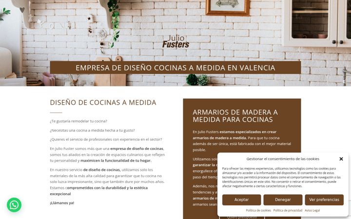 Screenshot of cocinasamedidavalencia.com