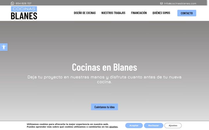 Screenshot of cocinasblanes.com