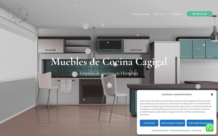 Screenshot of cocinascagigal.es