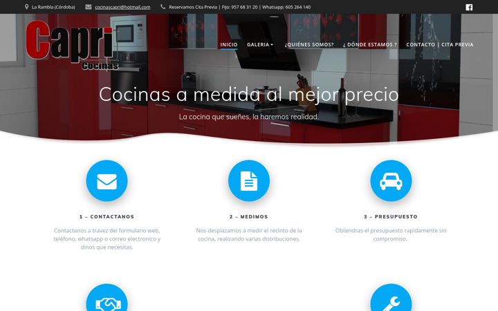 Screenshot of cocinascapri.com