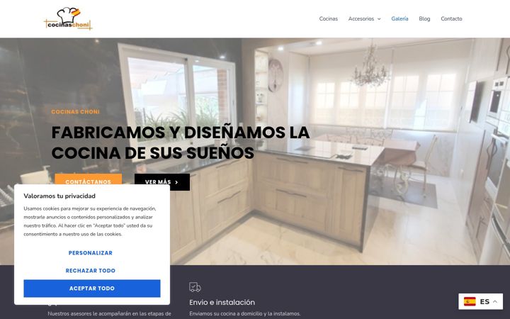 Captura de ecrã de cocinaschoni.es