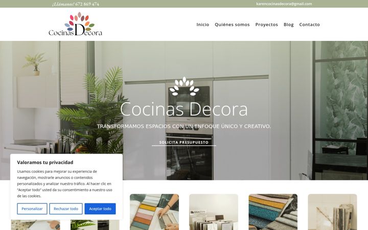 Screenshot of cocinasdecora.com