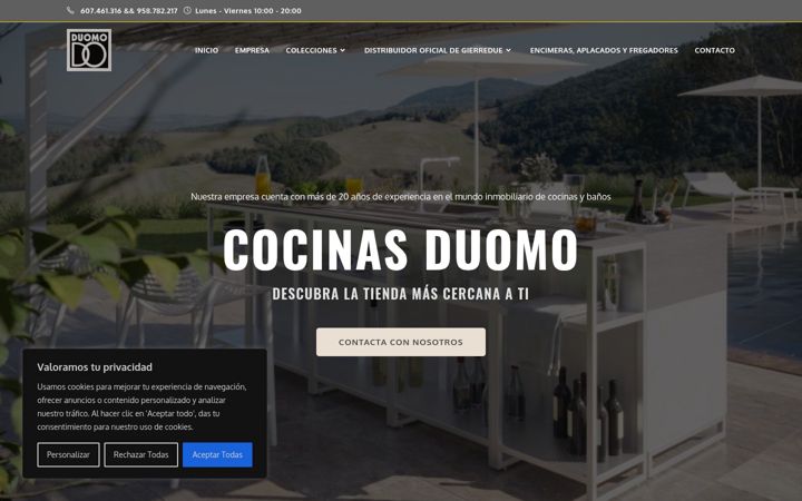Screenshot of cocinasduomo.com