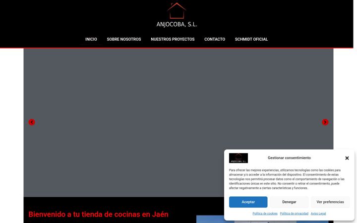 Screenshot of cocinasenjaen.com