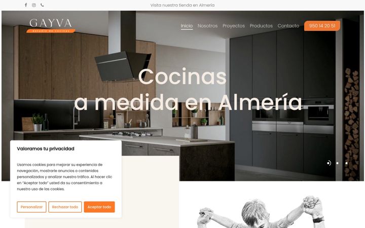 Screenshot of cocinasgayva.es