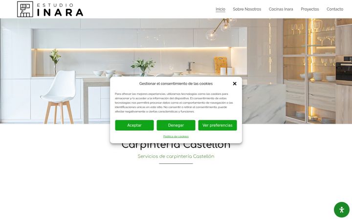 Captura de ecrã de cocinasinaracastellon.es