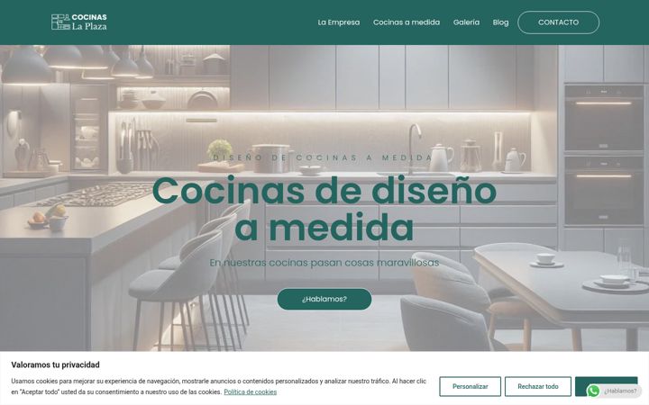 Screenshot of cocinaslaplaza.es