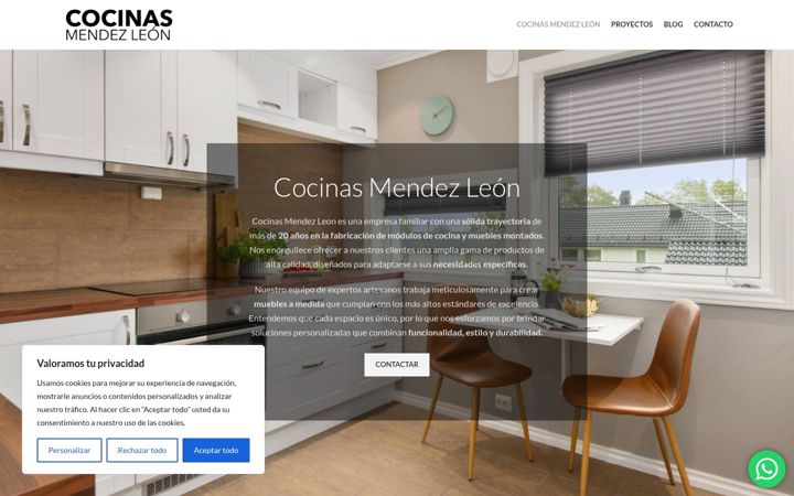 Skärmbild av cocinasmendezleon.es