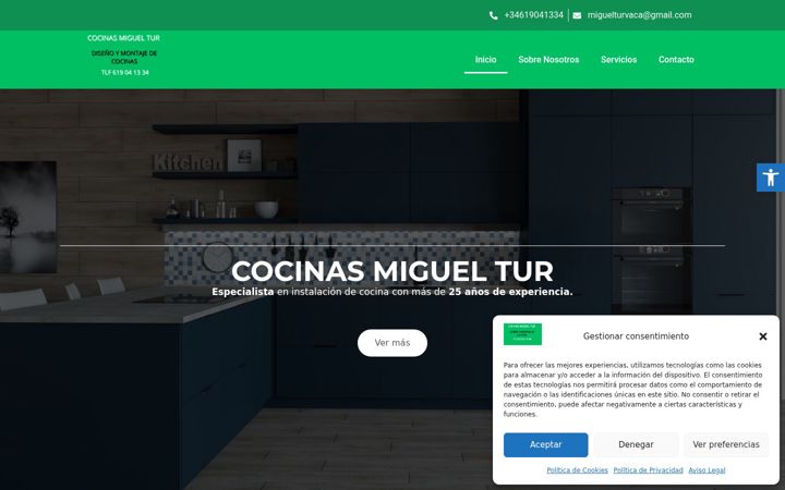 Screenshot of cocinasmigueltur.es
