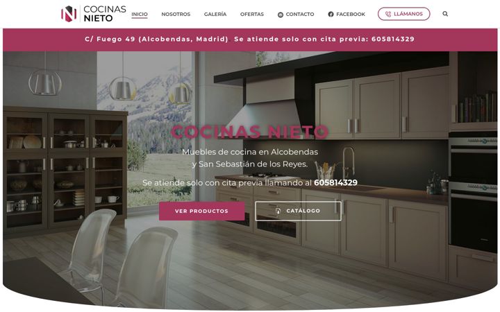 Screenshot of cocinasnieto.com