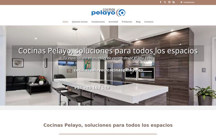 Screenshot of cocinaspelayo.com