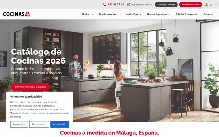 Screenshot of cocinasplus.com