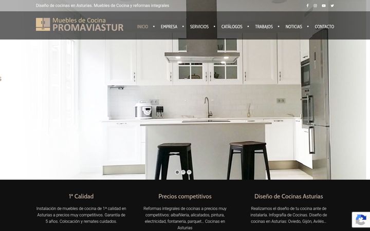 Screenshot of cocinaspromaviastur.com