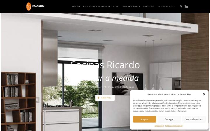 Screenshot of cocinasricardo.com