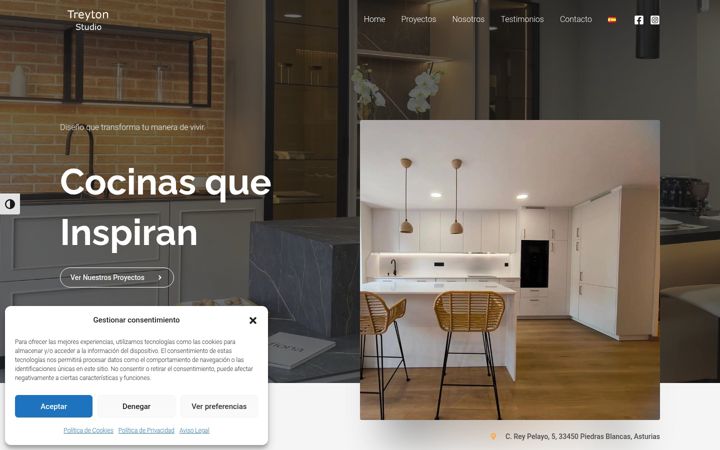 Screenshot of cocinastreyton.com