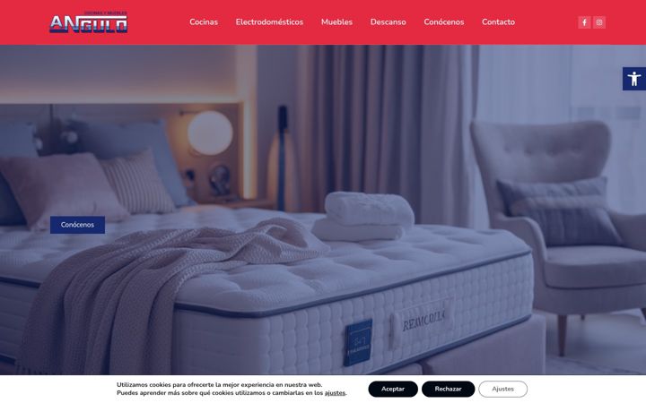Screenshot of cocinasymueblesangulo.es
